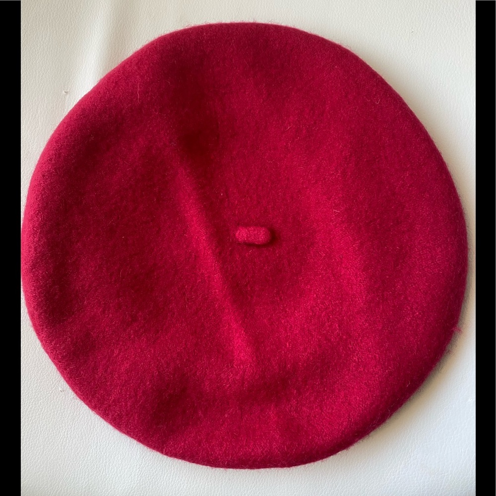 Wool Red French Beret